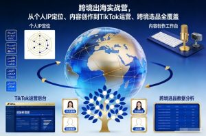跨境出海实战营，从个人IP定位、内容创作到TikTok运营、跨境选品全覆盖-易得个人分享