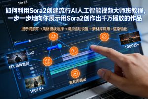 如何利用Sora2创建流行AI人工智能视频大师班，一步一步地向你展示用Sora2创作出千万播放的作品-易得个人分享