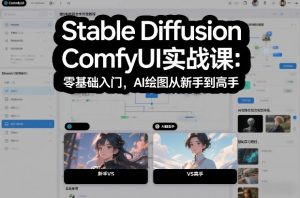 Stable Diffusion ComfyUI实战课：零基础入门，AI绘图从新手到高手-易得个人分享