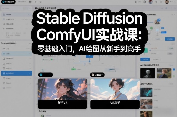 Stable Diffusion ComfyUI实战课：零基础入门，AI绘图从新手到高手-易得个人分享