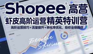 Shopee虾皮高阶运营精英特训营，高阶运营技巧+流量提升+转化率优化，助你业绩翻倍-易得个人分享