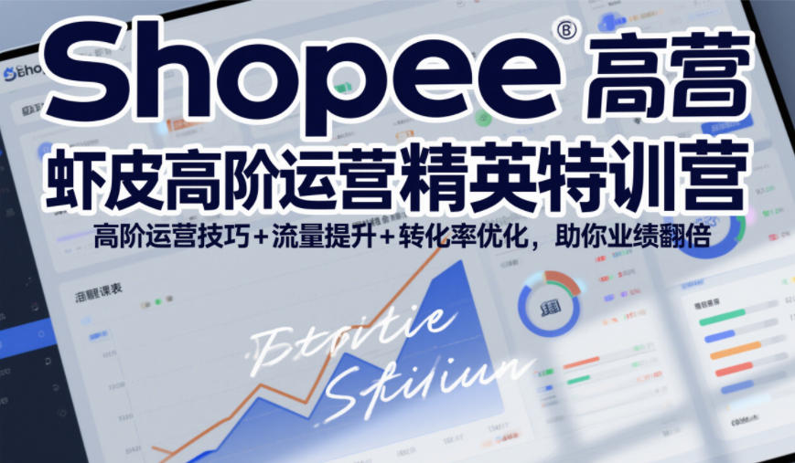 Shopee虾皮高阶运营精英特训营，高阶运营技巧+流量提升+转化率优化，助你业绩翻倍-易得个人分享