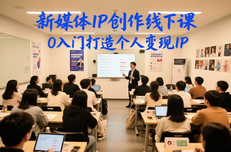 新媒体IP创作线下课，0入门打造个人变现IP-易得个人分享