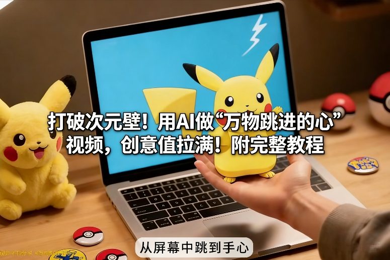打破次元壁！用AI做【万物跳进手心】视频，创意值拉满！附完整教程-易得个人分享