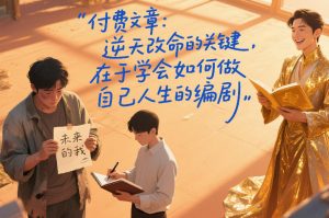 付费文章：逆天改命的关键，在于学会如何做自己人生的编剧-易得个人分享