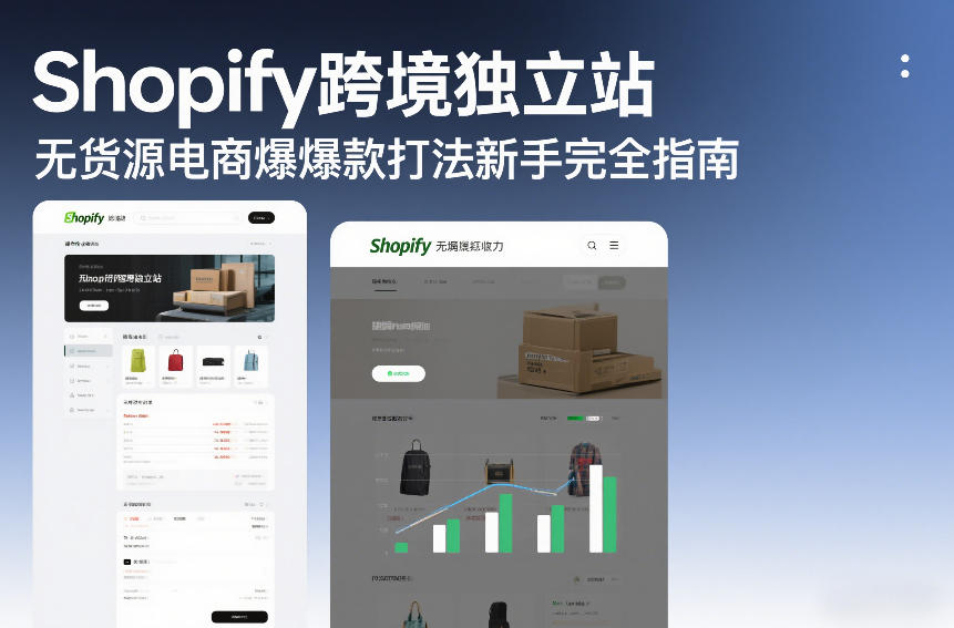 Shopify跨境独立站无货源电商爆款打法新手完全指南-易得个人分享