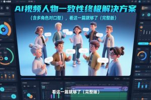 AI视频人物一致性终极解决方案（含多角色对口型），看这一篇就够了（完整版）-易得个人分享