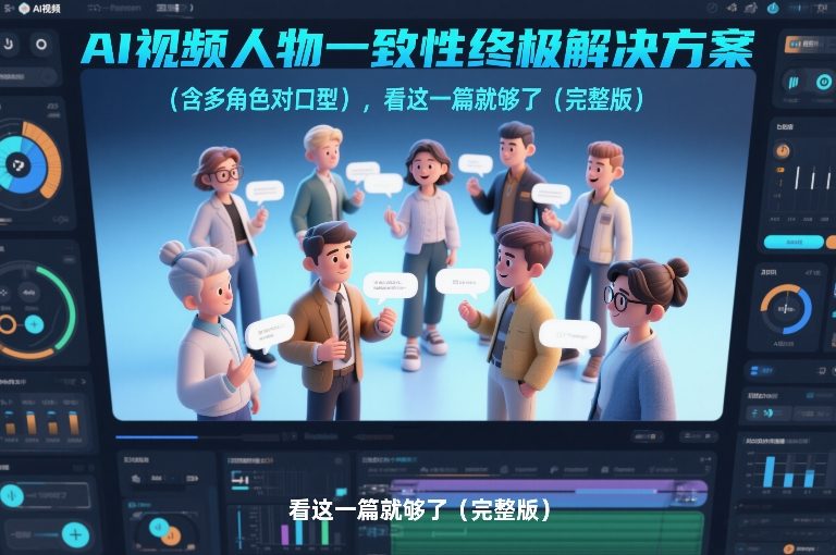 AI视频人物一致性终极解决方案（含多角色对口型），看这一篇就够了（完整版）-易得个人分享