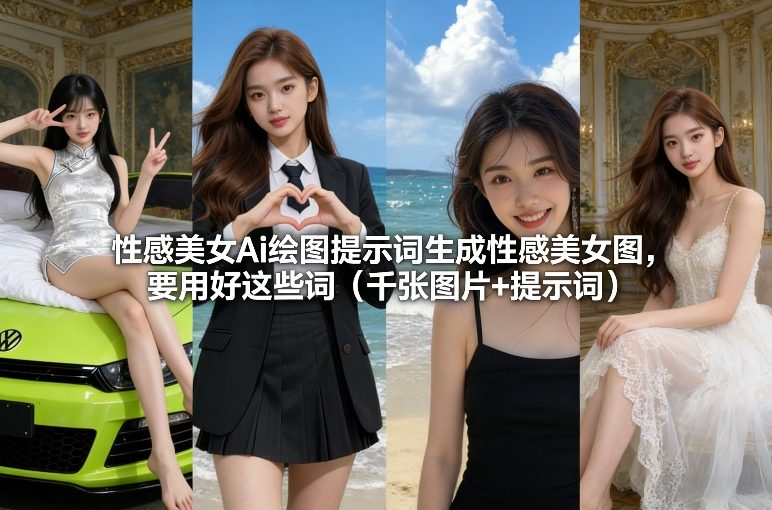 性感美女Ai绘图提示词生成性感美女图,要用好这些词(千张图片+提示词)-易得个人分享