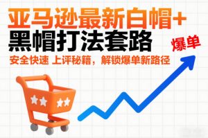 亚马逊最新白帽+黑帽打法套路，安全快速上评秘籍，解锁爆单新路径-易得个人分享