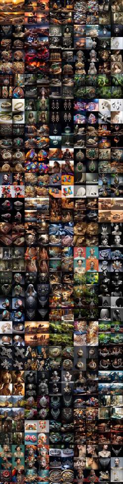 460+专业Midjourney珠宝摄影AI提示词戒指，项链-耳环-手链-宝石等，立即开始创作珠宝艺术-易得个人分享